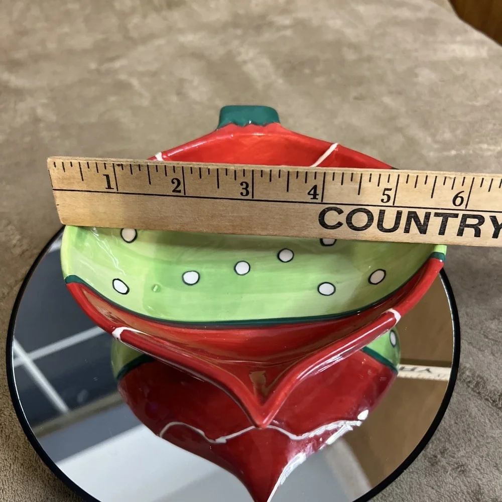 Den Craft‎ Inc Christmas Ornament Candy Dish Ceramic